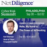 Karl Sharman - NetD Cyber Risk Summit Philadelphia